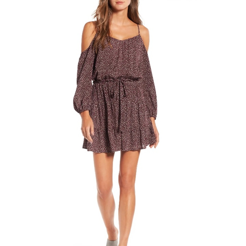 PAIGE Carmine Off the Shoulder Dress